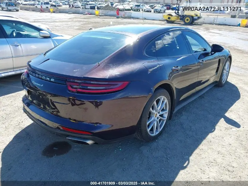 2018 Porsche Panamera 4 VIN: WP0AA2A72JL111271 Lot: 41701909
