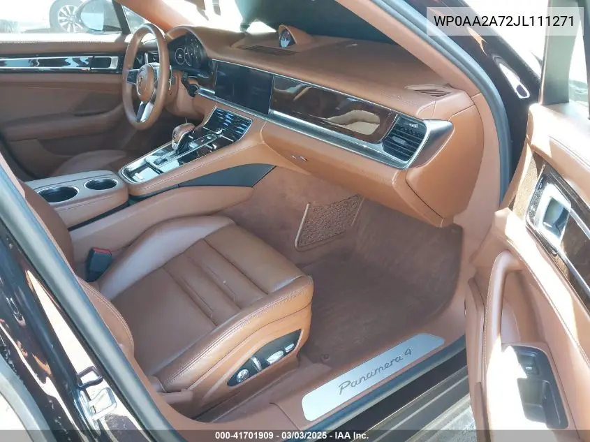 2018 Porsche Panamera 4 VIN: WP0AA2A72JL111271 Lot: 41701909