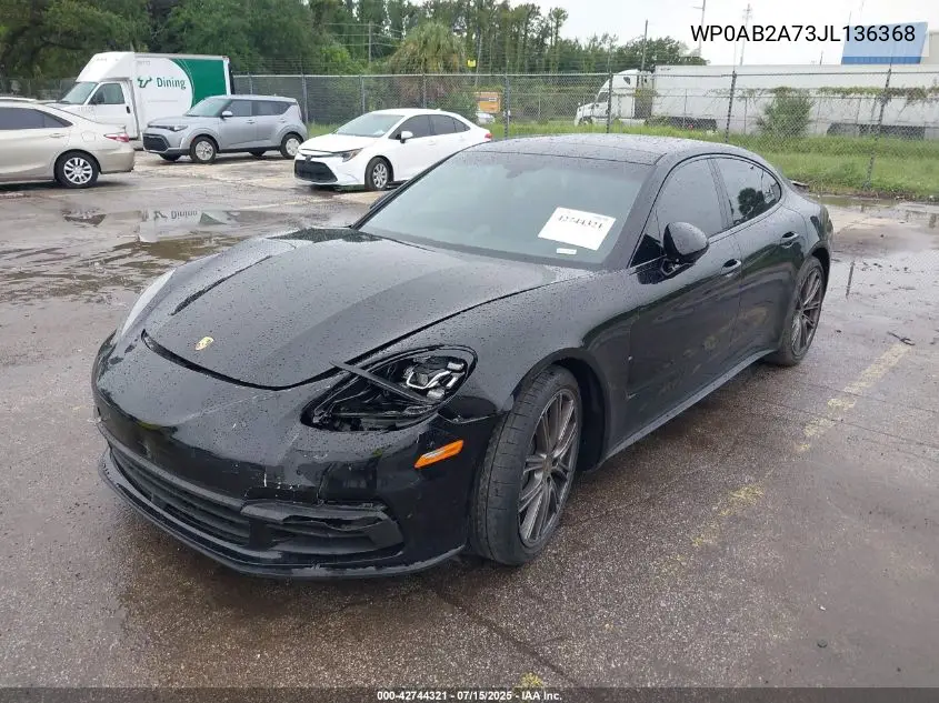 2018 Porsche Panamera 4S VIN: WP0AB2A73JL136368 Lot: 42744321