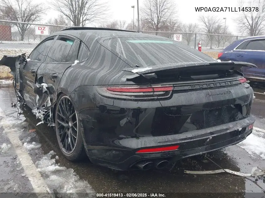 2020 Porsche Panamera Gts VIN: WP0AG2A71LL145378 Lot: 41519413