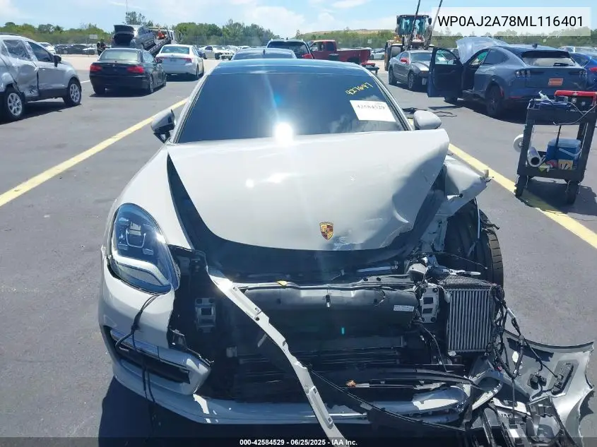 2021 Porsche Panamera 4 VIN: WP0AJ2A78ML116401 Lot: 42584529