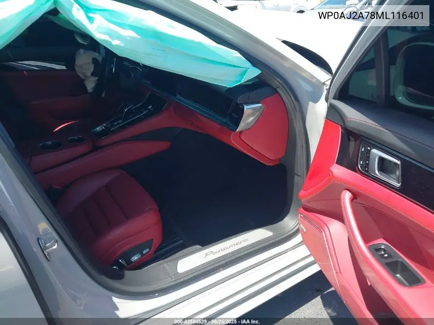 2021 Porsche Panamera 4 VIN: WP0AJ2A78ML116401 Lot: 42584529