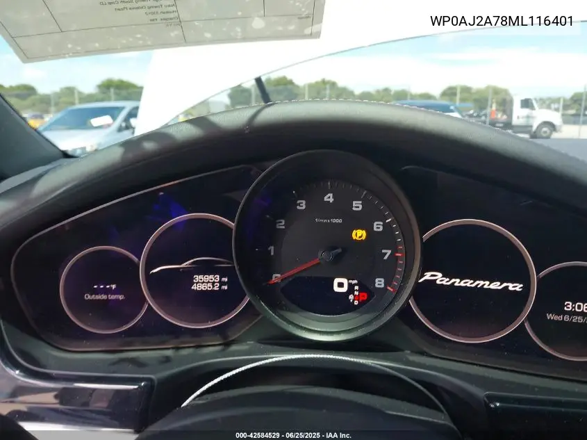 2021 Porsche Panamera 4 VIN: WP0AJ2A78ML116401 Lot: 42584529
