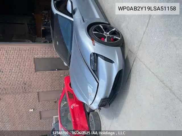 2020 Porsche Taycan 4S VIN: WP0AB2Y19LSA51158 Lot: 12348700