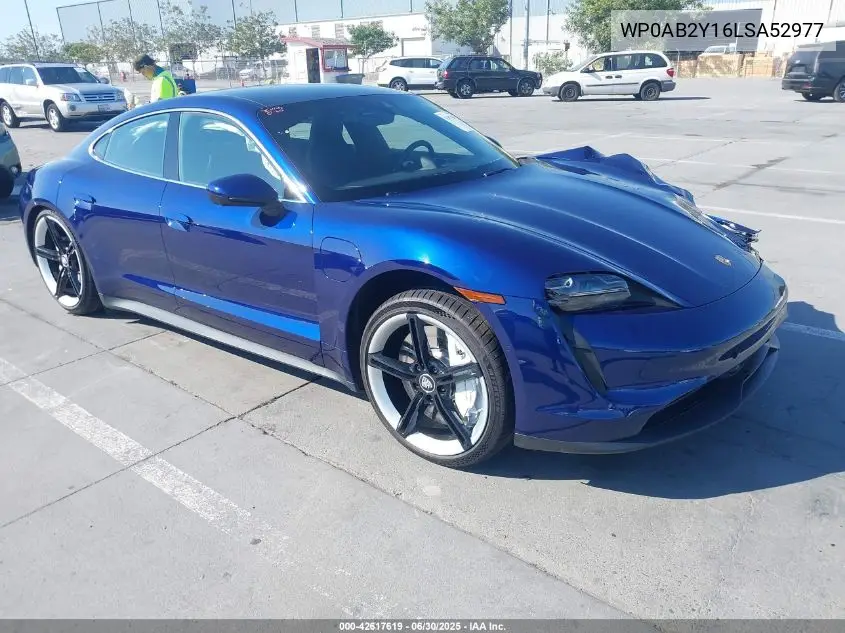 2020 Porsche Taycan 4S VIN: WP0AB2Y16LSA52977 Lot: 42617619