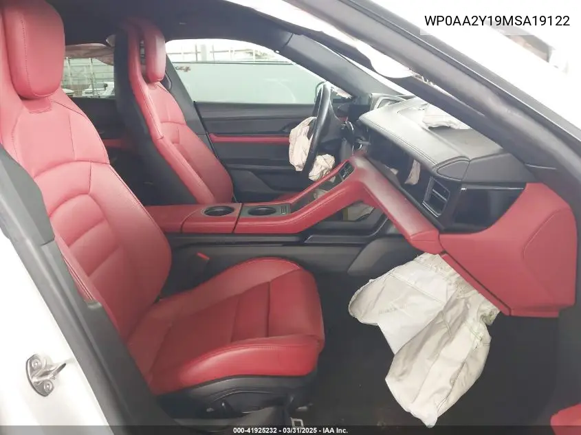 2021 Porsche Taycan VIN: WP0AA2Y19MSA19122 Lot: 41925232