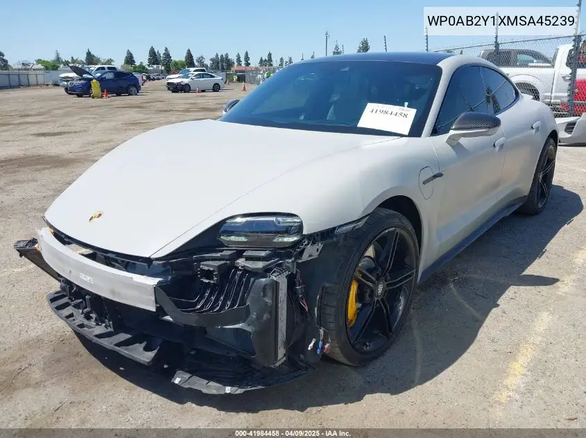2021 Porsche Taycan 4S VIN: WP0AB2Y1XMSA45239 Lot: 41984458
