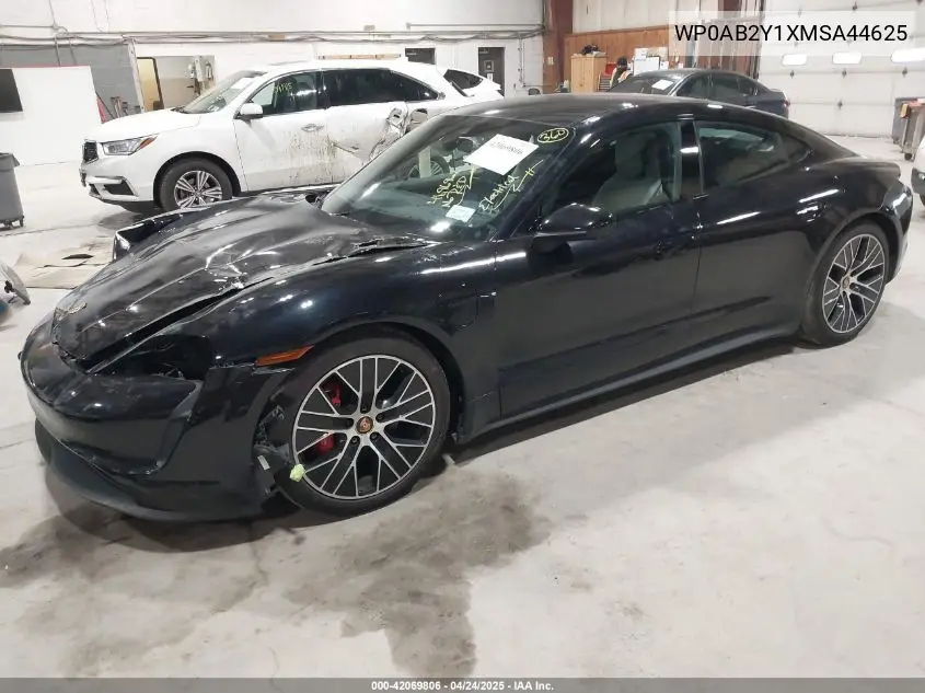 2021 Porsche Taycan 4S VIN: WP0AB2Y1XMSA44625 Lot: 42069806