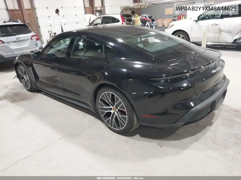 2021 Porsche Taycan 4S VIN: WP0AB2Y1XMSA44625 Lot: 42069806