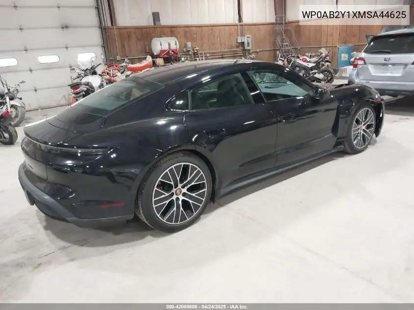2021 Porsche Taycan 4S VIN: WP0AB2Y1XMSA44625 Lot: 42069806