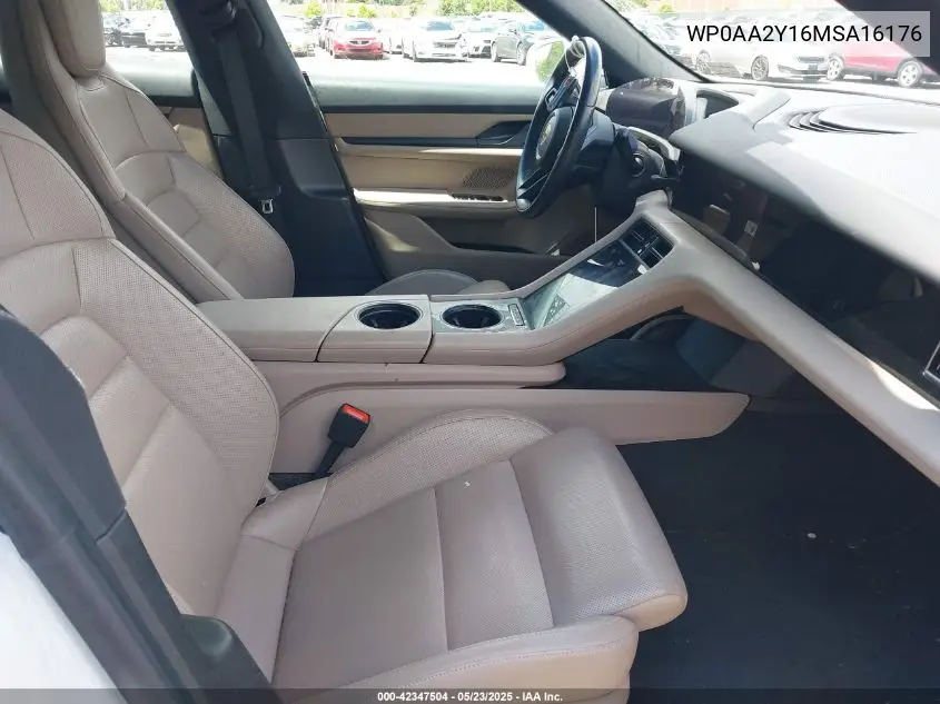 2021 Porsche Taycan VIN: WP0AA2Y16MSA16176 Lot: 42347504