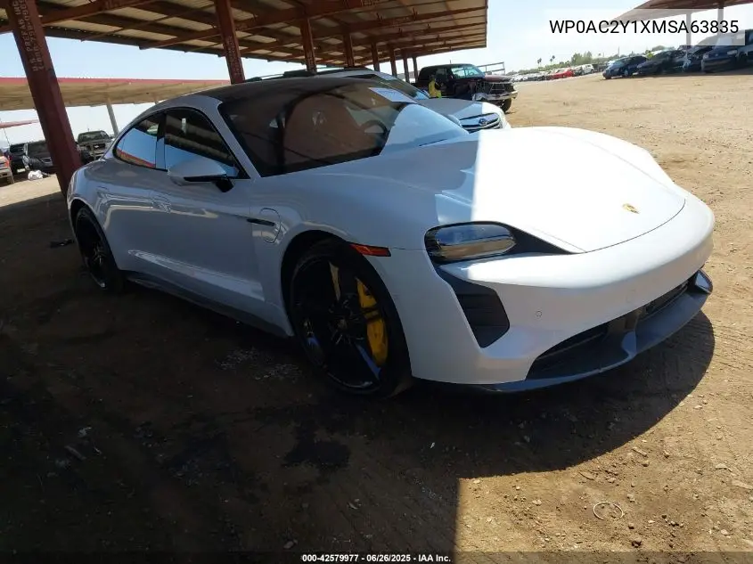2021 Porsche Taycan Turbo/Turbo S VIN: WP0AC2Y1XMSA63835 Lot: 42579977