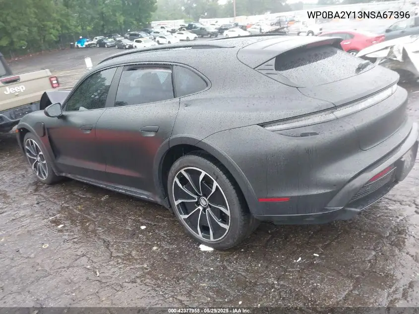 2022 Porsche Taycan Cross Turismo 4 VIN: WP0BA2Y13NSA67396 Lot: 42377958