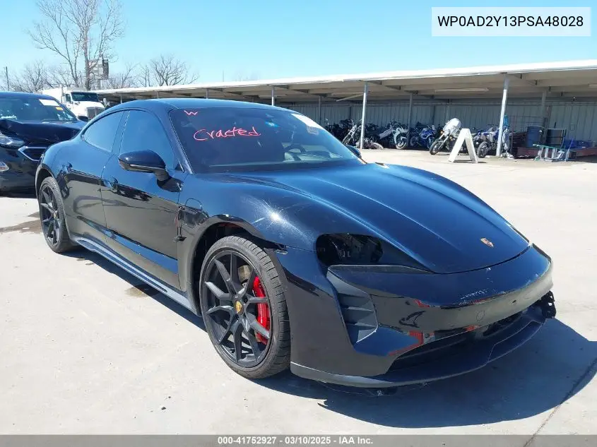 2023 Porsche Taycan Gts VIN: WP0AD2Y13PSA48028 Lot: 41752927