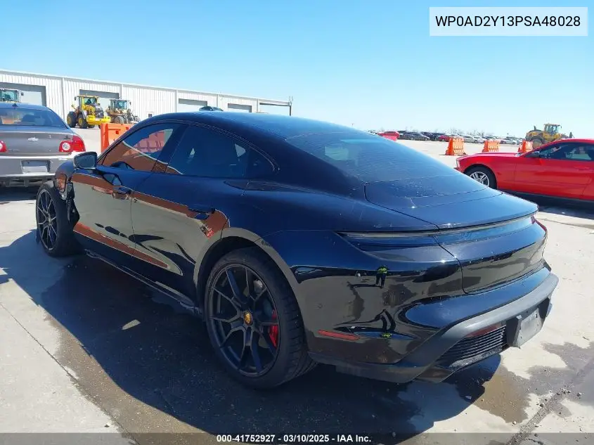 2023 Porsche Taycan Gts VIN: WP0AD2Y13PSA48028 Lot: 41752927