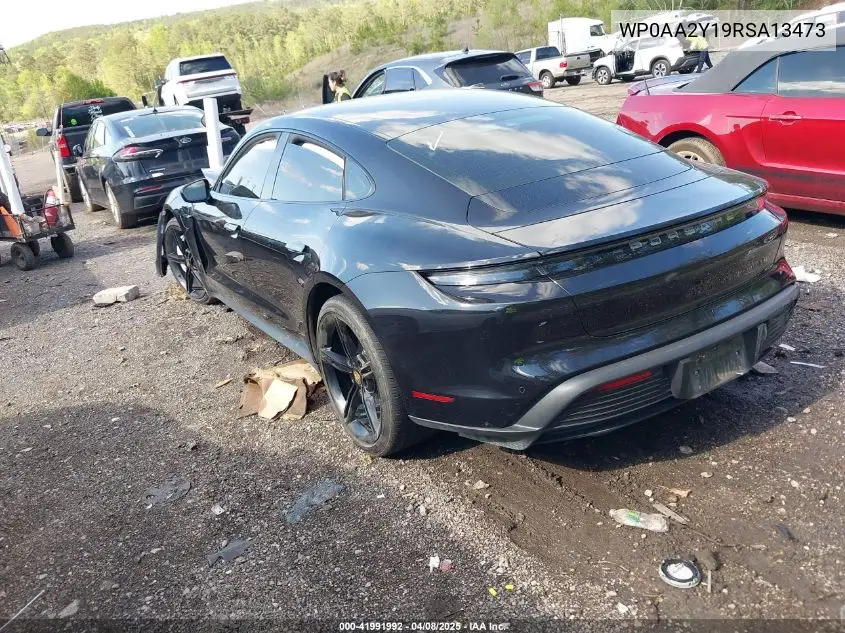 2024 Porsche Taycan VIN: WP0AA2Y19RSA13473 Lot: 41991992