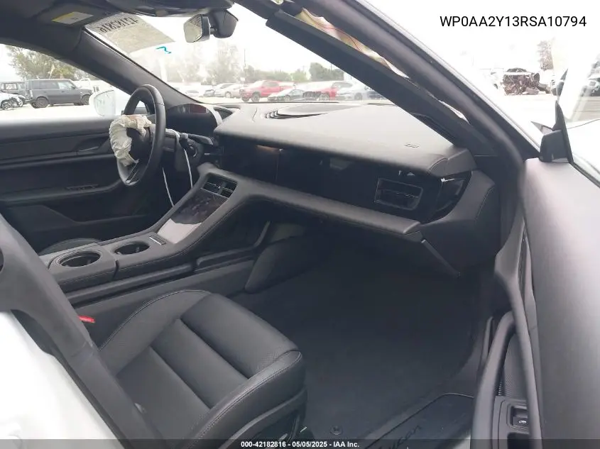2024 Porsche Taycan VIN: WP0AA2Y13RSA10794 Lot: 42182816