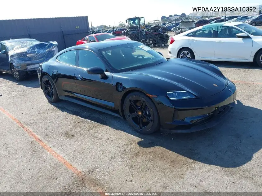 2025 Porsche Taycan 4 VIN: WP0AA2Y18SSA10392 Lot: 42592127