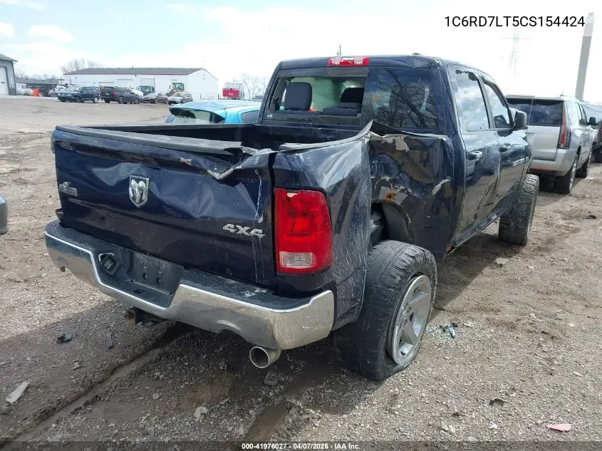 2012 Ram 1500 Slt VIN: 1C6RD7LT5CS154424 Lot: 41976027