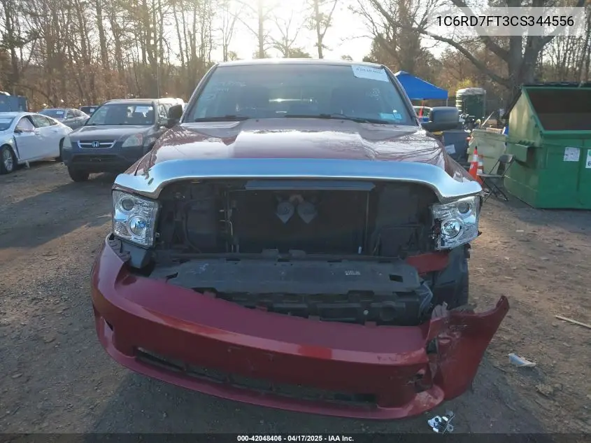 2012 Ram 1500 St VIN: 1C6RD7FT3CS344556 Lot: 42048406