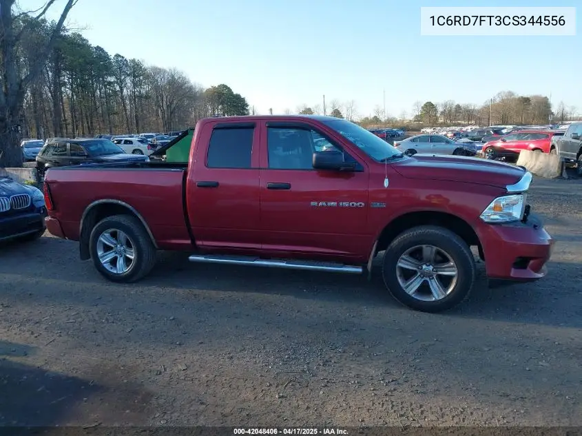 2012 Ram 1500 St VIN: 1C6RD7FT3CS344556 Lot: 42048406
