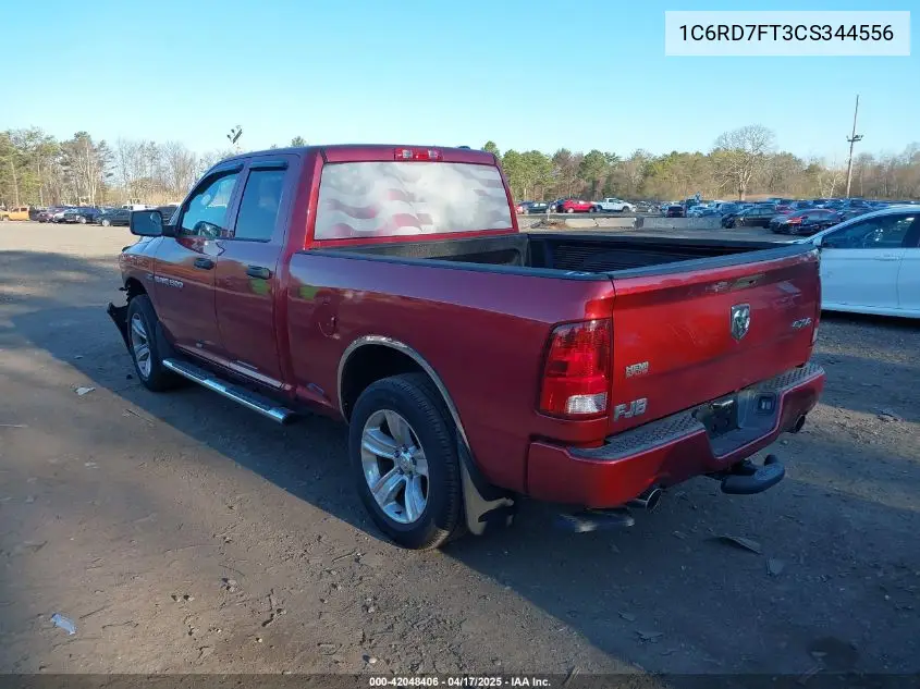 2012 Ram 1500 St VIN: 1C6RD7FT3CS344556 Lot: 42048406
