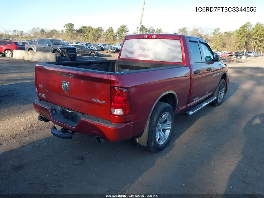 2012 Ram 1500 St VIN: 1C6RD7FT3CS344556 Lot: 42048406