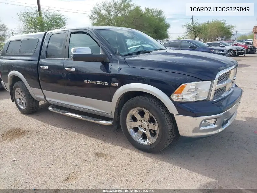2012 Ram 1500 Laramie VIN: 1C6RD7JT0CS329049 Lot: 42244196
