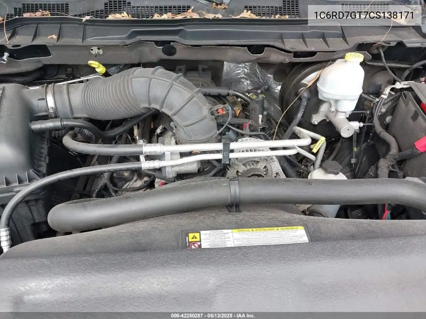 2012 Ram 1500 Slt VIN: 1C6RD7GT7CS138171 Lot: 42250287