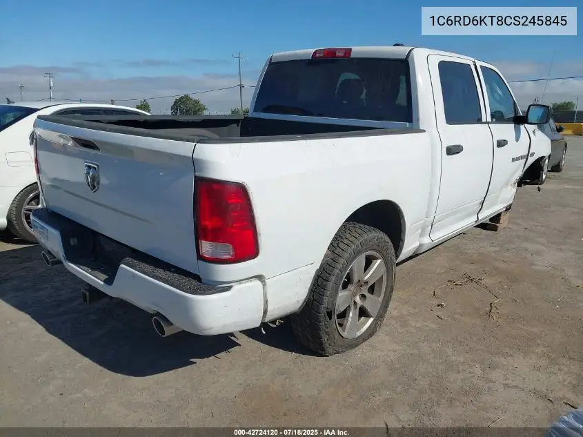 2012 Ram 1500 St VIN: 1C6RD6KT8CS245845 Lot: 42724120