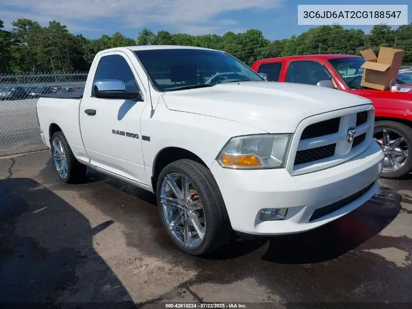 2012 Ram 1500 St VIN: 3C6JD6AT2CG188547 Lot: 42810224