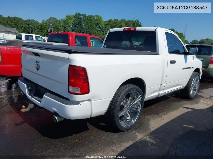 2012 Ram 1500 St VIN: 3C6JD6AT2CG188547 Lot: 42810224