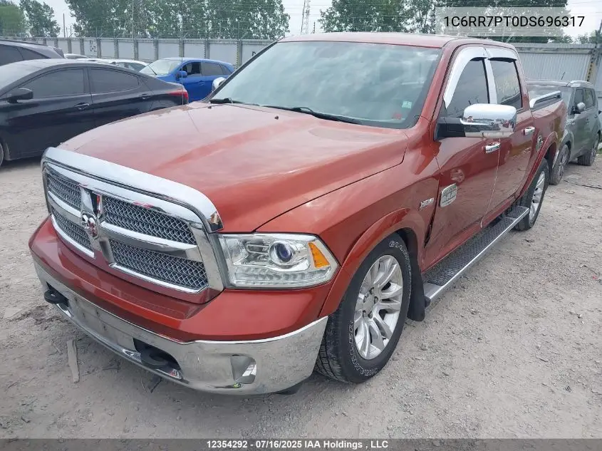2013 Ram 1500 Laramie Longhorn VIN: 1C6RR7PT0DS696317 Lot: 12354292