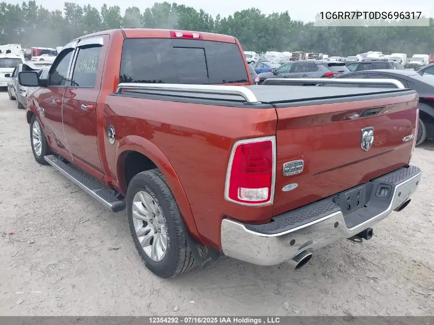 2013 Ram 1500 Laramie Longhorn VIN: 1C6RR7PT0DS696317 Lot: 12354292