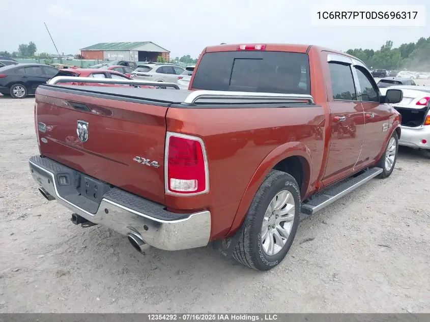 2013 Ram 1500 Laramie Longhorn VIN: 1C6RR7PT0DS696317 Lot: 12354292