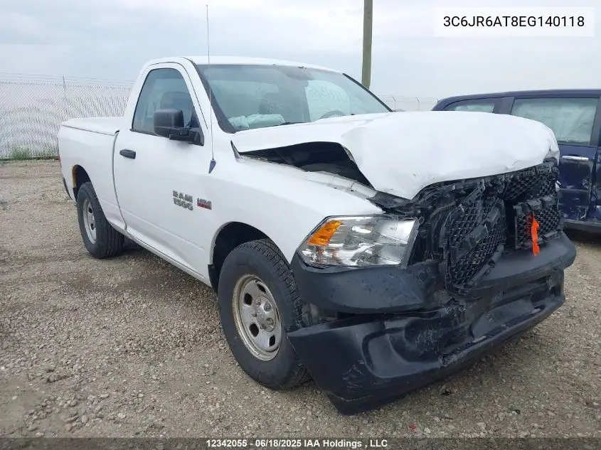 2014 Ram 1500 St VIN: 3C6JR6AT8EG140118 Lot: 12342055