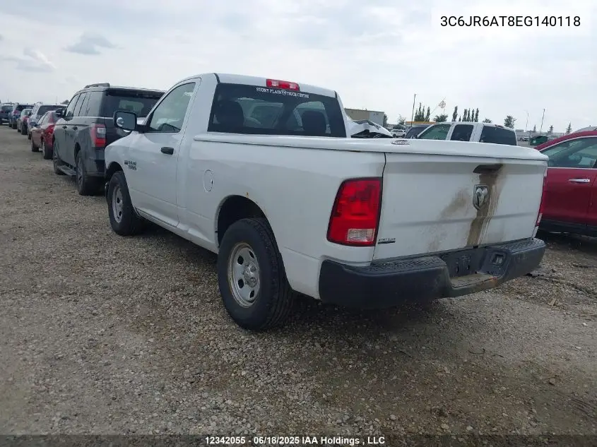 2014 Ram 1500 St VIN: 3C6JR6AT8EG140118 Lot: 12342055