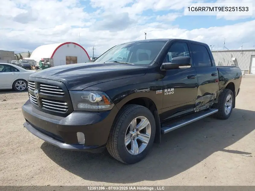2014 Ram 1500 Sport VIN: 1C6RR7MT9ES251533 Lot: 12351396