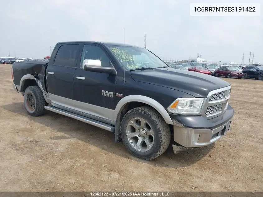 2014 Ram 1500 Laramie VIN: 1C6RR7NT8ES191422 Lot: 12362122