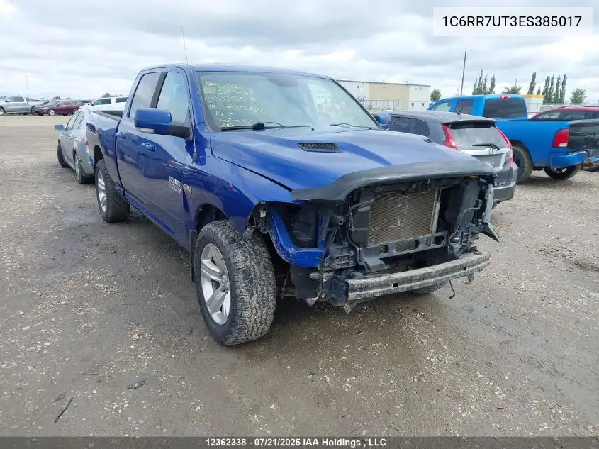 2014 Ram 1500 Sport VIN: 1C6RR7UT3ES385017 Lot: 12362338