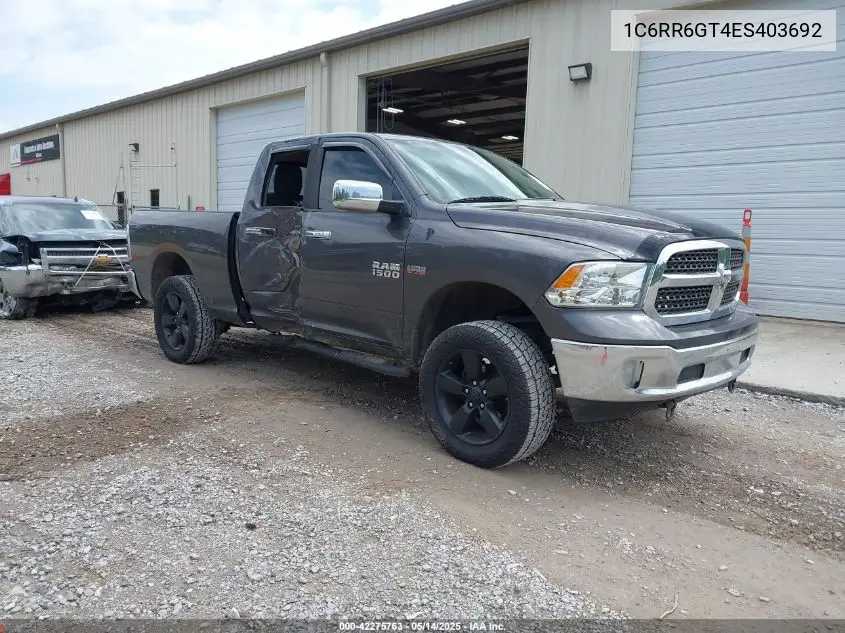 2014 Ram 1500 Big Horn VIN: 1C6RR6GT4ES403692 Lot: 42275763