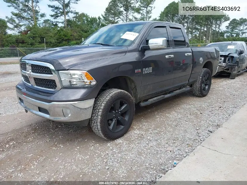 2014 Ram 1500 Big Horn VIN: 1C6RR6GT4ES403692 Lot: 42275763