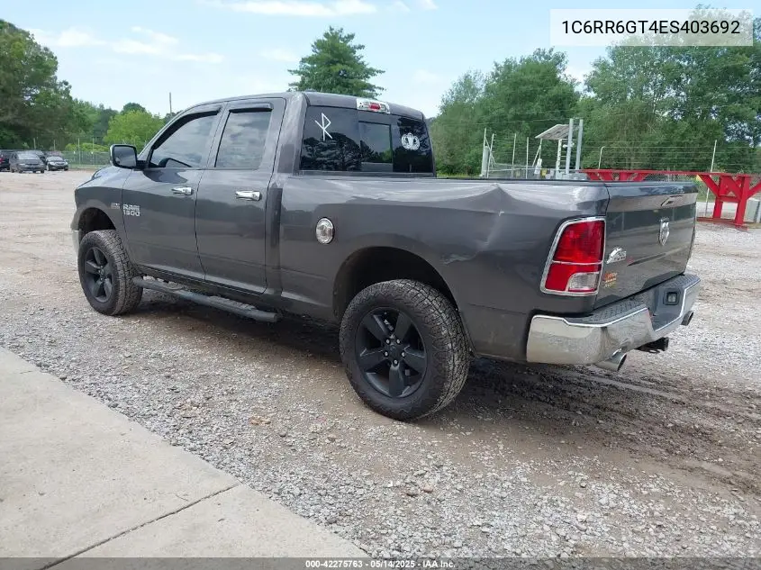 2014 Ram 1500 Big Horn VIN: 1C6RR6GT4ES403692 Lot: 42275763