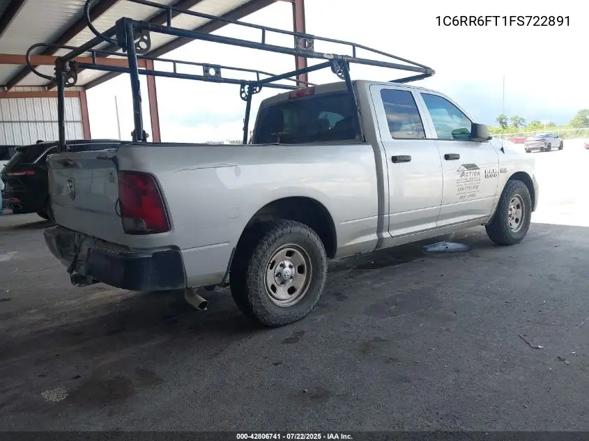 2015 Ram 1500 Tradesman VIN: 1C6RR6FT1FS722891 Lot: 42806741