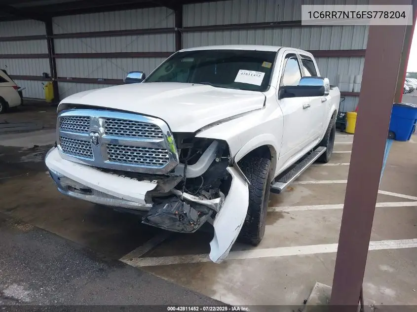 2015 Ram 1500 Laramie VIN: 1C6RR7NT6FS778204 Lot: 42811452