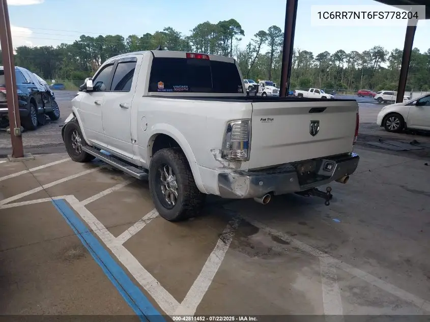 2015 Ram 1500 Laramie VIN: 1C6RR7NT6FS778204 Lot: 42811452