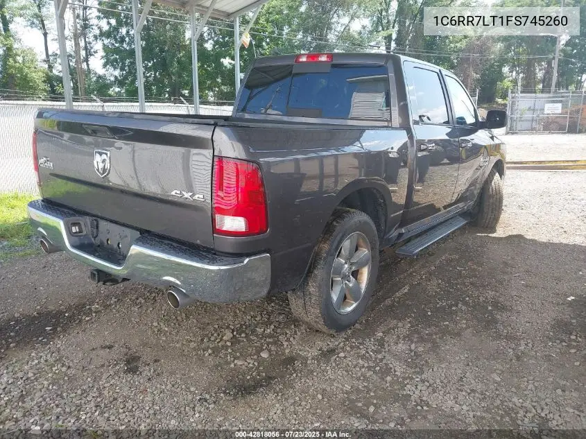 2015 Ram 1500 Big Horn VIN: 1C6RR7LT1FS745260 Lot: 42818056