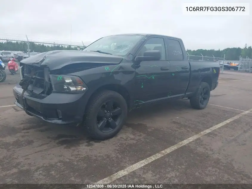 2016 Ram 1500 St VIN: 1C6RR7FG3GS306772 Lot: 12347808