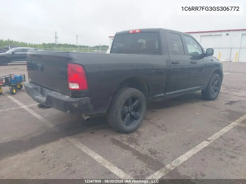 2016 Ram 1500 St VIN: 1C6RR7FG3GS306772 Lot: 12347808