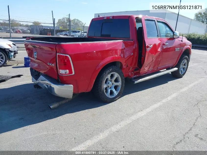 2016 Ram 1500 Laramie VIN: 1C6RR7NM1GS121871 Lot: 41880791